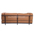 Le Corbusier LC3 Grand Modele bi eserlekuko sofa